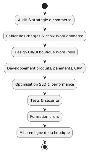 Processus projet création site e-commerce WordPress WooCommerce