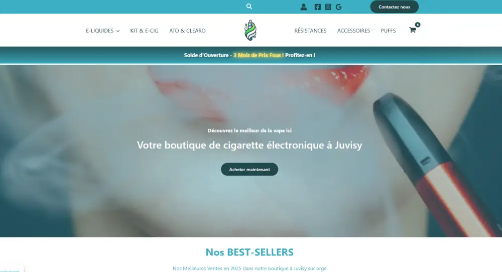 J'aime ma vape - E-commerce